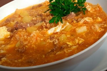 Picadito de papa con carne
